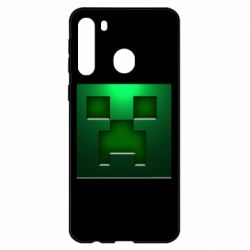 Чехол для Samsung A21 Minecraft Face - PrintSalon