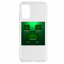Чехол для Samsung S20 Minecraft Face - PrintSalon