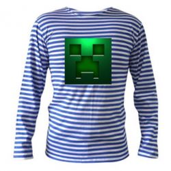 Тельняшка с длинным рукавом Minecraft Face - PrintSalon