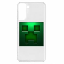 Чехол для Samsung S21+ Minecraft Face - PrintSalon