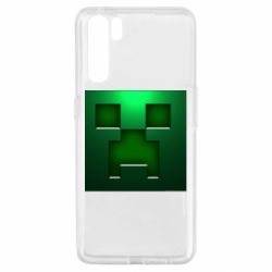Чехол для Oppo A91/Reno3 Minecraft Face - PrintSalon