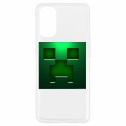 Чехол для Oppo Reno 4 Minecraft Face - PrintSalon