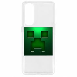 Чехол для Oppo Reno 4 Pro Minecraft Face - PrintSalon