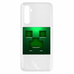 Чехол для Realme 6 Minecraft Face