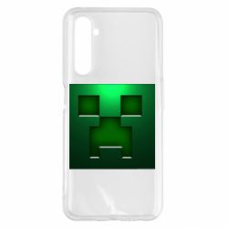 Чехол для Realme 6 Pro Minecraft Face - PrintSalon