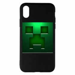 Чехол для iPhone X/Xs Minecraft Face - PrintSalon