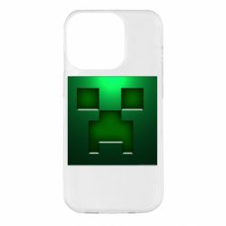 Чехол для iPhone 14 Pro Minecraft Face - PrintSalon