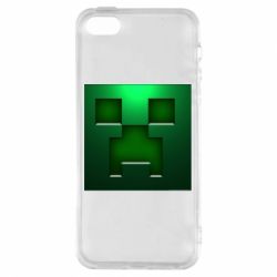 Чехол для iPhone5/5S/SE Minecraft Face - PrintSalon