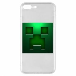 Чехол для iPhone 7 Plus Minecraft Face - PrintSalon