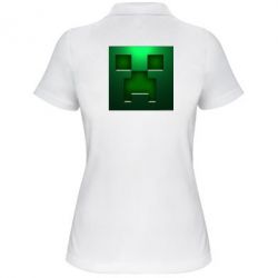 Женское поло Minecraft Face - PrintSalon