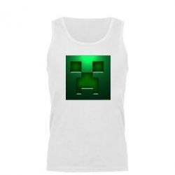 Мужская майка Minecraft Face - PrintSalon