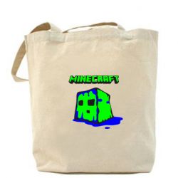Эко-сумка Minecraft Head - PrintSalon