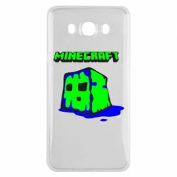 Чехол для Samsung J7 2016 Minecraft Head - PrintSalon