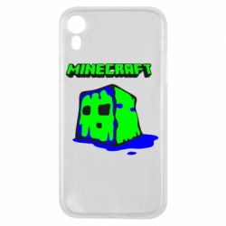 Чехол для iPhone XR Minecraft Head - PrintSalon