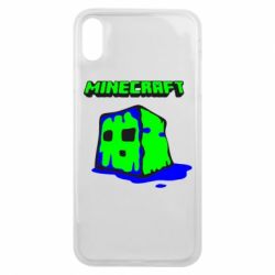 Чехол для iPhone Xs Max Minecraft Head - PrintSalon