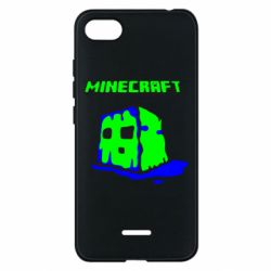 Чехол для Xiaomi Redmi 6A Minecraft Head - PrintSalon