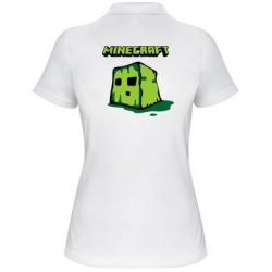 Женское поло Minecraft Head - PrintSalon