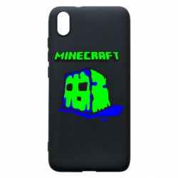 Чехол для Xiaomi Redmi 7A Minecraft Head - PrintSalon