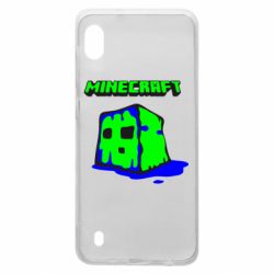 Чехол для Samsung A10 Minecraft Head - PrintSalon