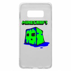 Чехол для Samsung S10e Minecraft Head - PrintSalon