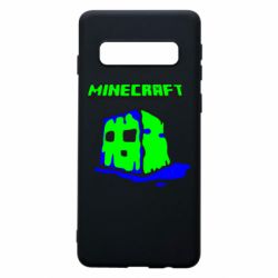 Чехол для Samsung S10 Minecraft Head - PrintSalon