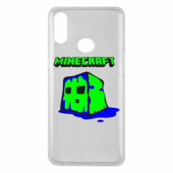 Чехол для Samsung A10s Minecraft Head - PrintSalon