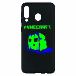 Чехол для Samsung M30 Minecraft Head - PrintSalon