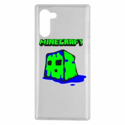 Чехол для Samsung Note 10 Minecraft Head - PrintSalon