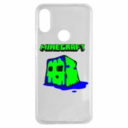 Чехол для Xiaomi Redmi Note 7 Minecraft Head - PrintSalon