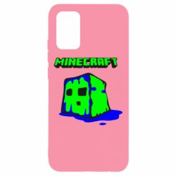 Чехол для Samsung A02s/M02s Minecraft Head - PrintSalon