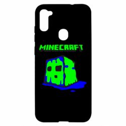 Чехол для Samsung A11/M11 Minecraft Head - PrintSalon