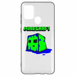 Чехол для Samsung A21s Minecraft Head - PrintSalon