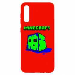 Чехол для Samsung A50 Minecraft Head - PrintSalon