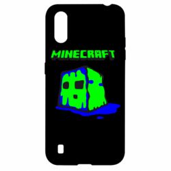 Чехол для Samsung A01/M01 Minecraft Head - PrintSalon