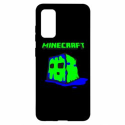 Чехол для Samsung S20 Minecraft Head - PrintSalon