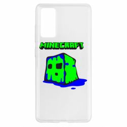 Чехол для Samsung S20 FE Minecraft Head - PrintSalon