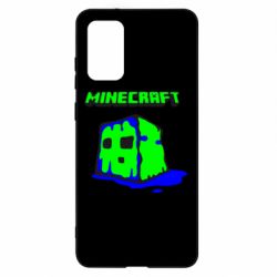 Чехол для Samsung S20+ Minecraft Head - PrintSalon