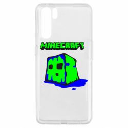 Чехол для Oppo A91/Reno3 Minecraft Head - PrintSalon