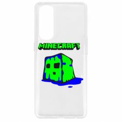 Чехол для Oppo Reno 4 Pro Minecraft Head - PrintSalon