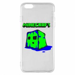Чехол для iPhone 6 Plus/6S Plus Minecraft Head - PrintSalon