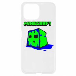 Чехол для Xiaomi Mi11 Lite Minecraft Head - PrintSalon