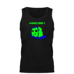 Мужская майка Minecraft Head - PrintSalon