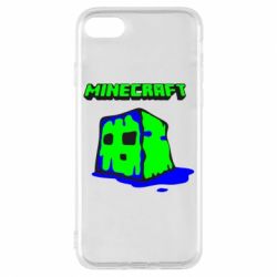 Чехол для iPhone 7 Minecraft Head - PrintSalon