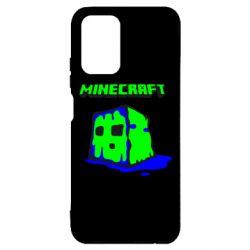 Чехол для Xiaomi Redmi Note 10 Minecraft Head - PrintSalon