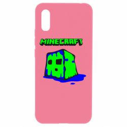 Чехол для Xiaomi Redmi 9a Minecraft Head - PrintSalon