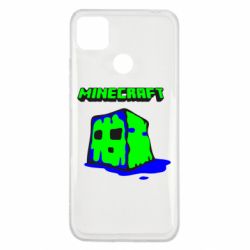 Чехол для Xiaomi Redmi 9c Minecraft Head - PrintSalon