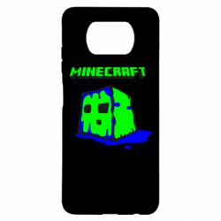 Чехол для Xiaomi Poco X3 Minecraft Head - PrintSalon