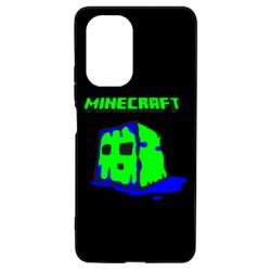 Чехол для Xiaomi Poco F3/K40 Minecraft Head - PrintSalon