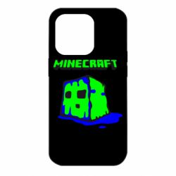 Чехол для iPhone 14 Pro Minecraft Head - PrintSalon