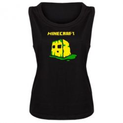 Женская майка Minecraft Head - PrintSalon